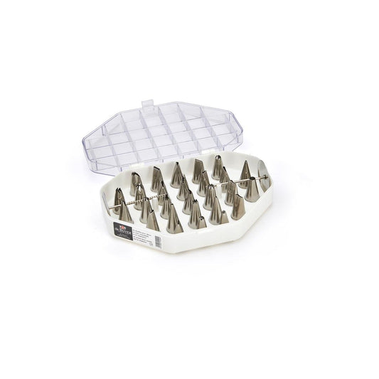 De Buyer Stainless Steel Decor Nozzles - 26 Piece Set - De Buyer UK