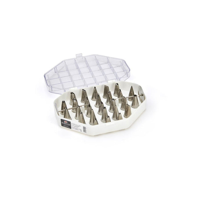 De Buyer Stainless Steel Decor Nozzles - 26 Piece Set - De Buyer UK
