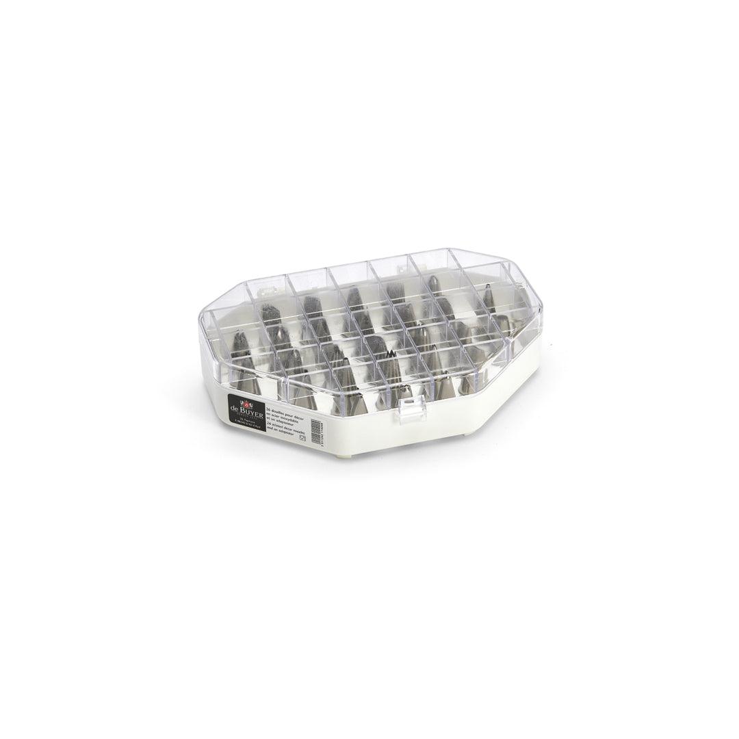De Buyer Stainless Steel Decor Nozzles - 26 Piece Set - De Buyer UK