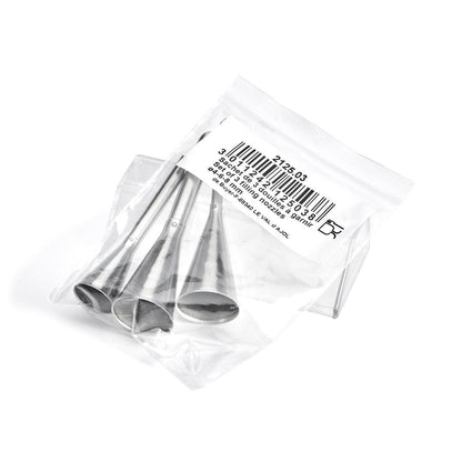 De Buyer Stainless Steel Garnishing Nozzles - 3 Piece Set - De Buyer UK