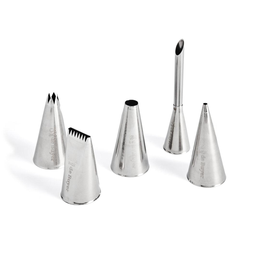 De Buyer Stainless Steel Nozzles - 5 Piece Set - De Buyer UK
