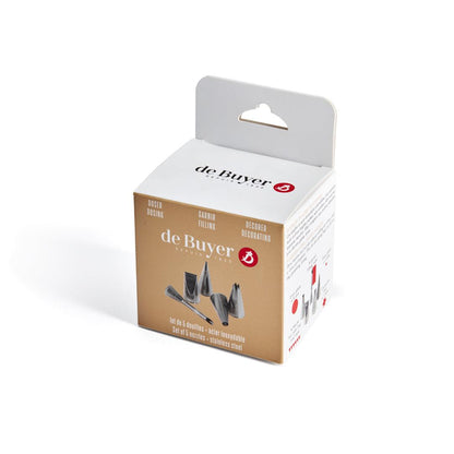 De Buyer Stainless Steel Nozzles - 5 Piece Set - De Buyer UK