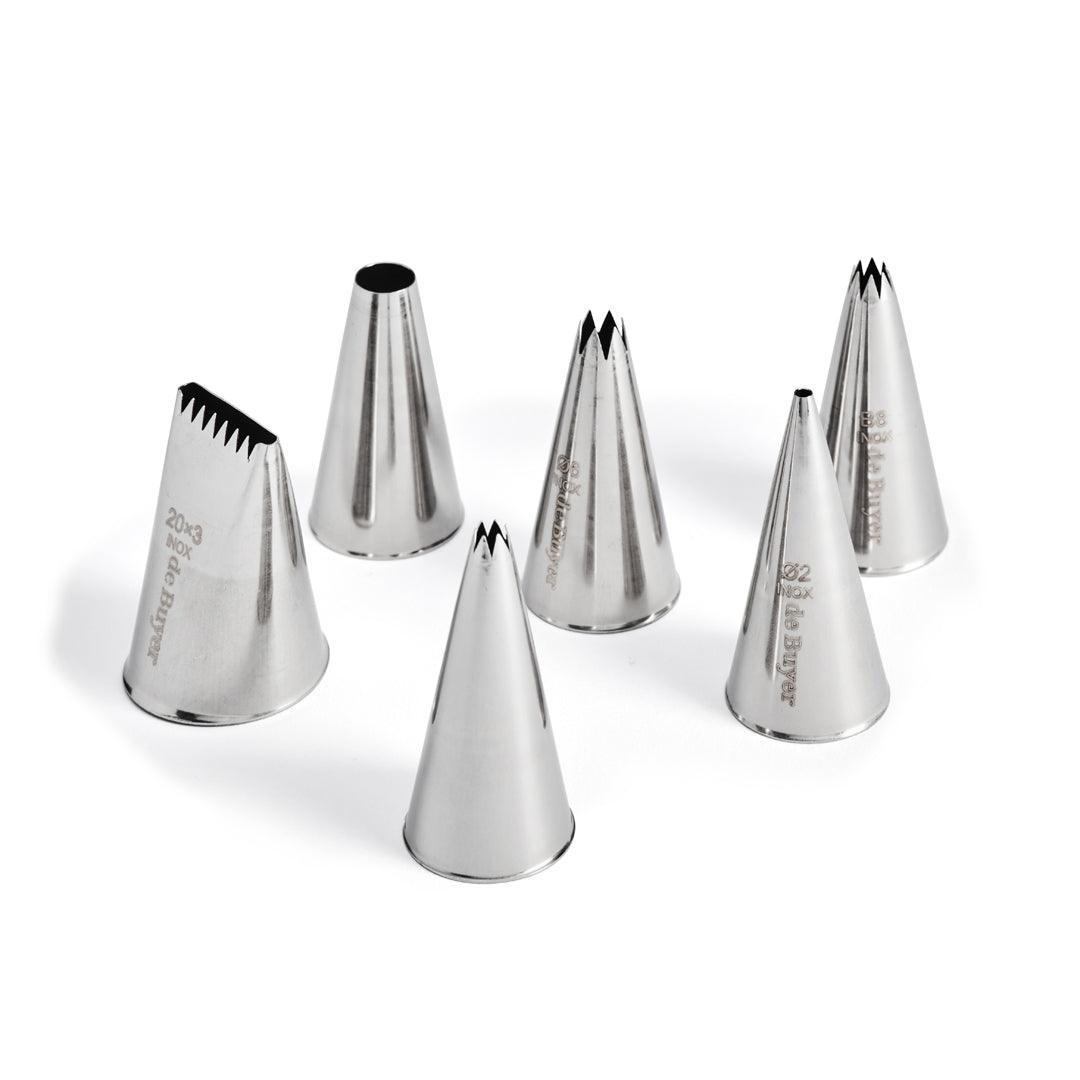 De Buyer Stainless Steel Nozzles - 6 Piece Set - De Buyer UK