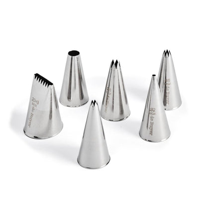 De Buyer Stainless Steel Nozzles - 6 Piece Set - De Buyer UK