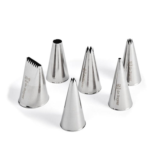 De Buyer Stainless Steel Nozzles - 6 Piece Set - De Buyer UK