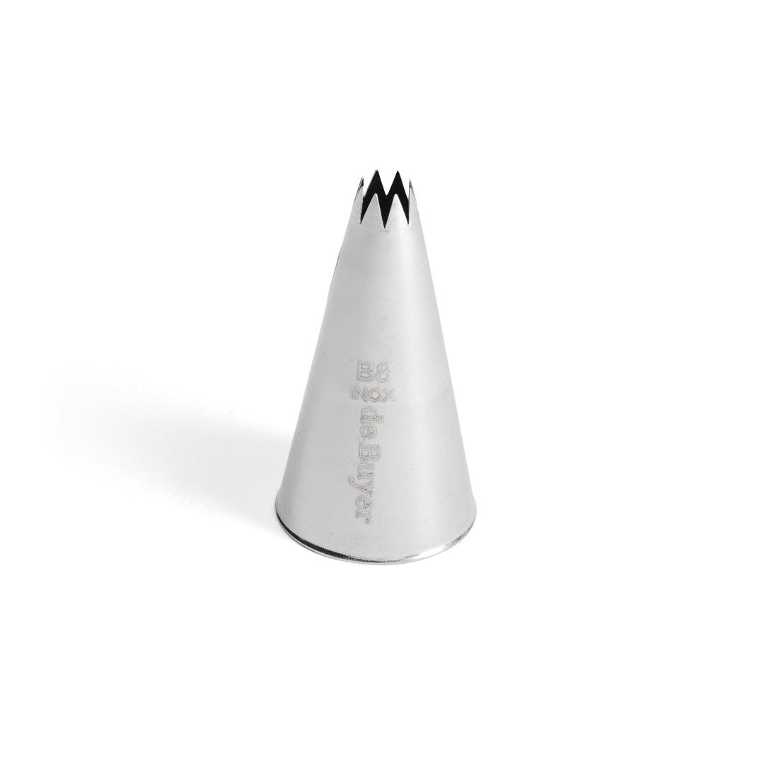 De Buyer Stainless Steel Star Nozzle (B8) - De Buyer UK
