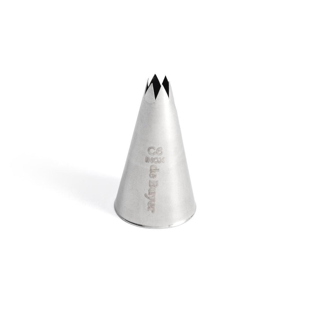 De Buyer Stainless Steel Star Nozzle (C6) - De Buyer UK