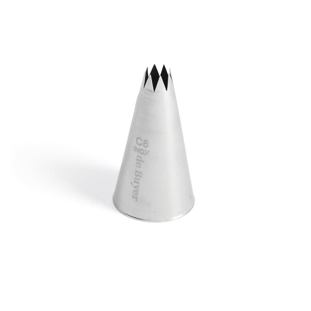 De Buyer Stainless Steel Star Nozzle (C8) - De Buyer UK