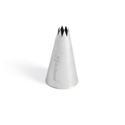 De Buyer Stainless Steel Star Nozzle (C8) - De Buyer UK