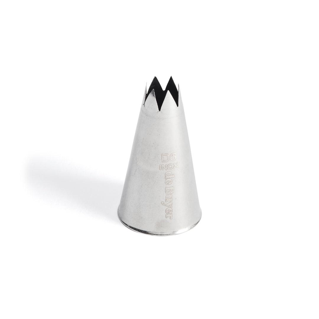 De Buyer Stainless Steel Star Nozzle (D6) - De Buyer UK