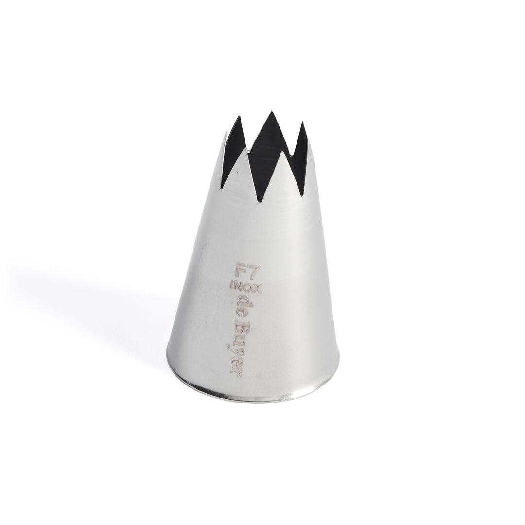De Buyer Stainless Steel Star Nozzle (F7) - De Buyer UK