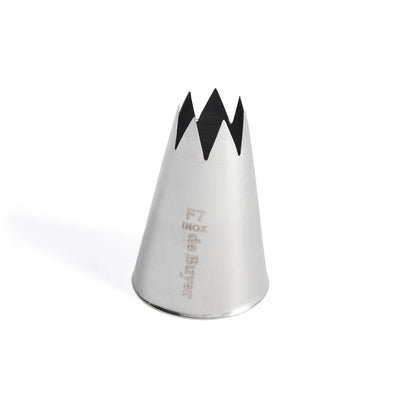 De Buyer Stainless Steel Star Nozzle (F7) - De Buyer UK