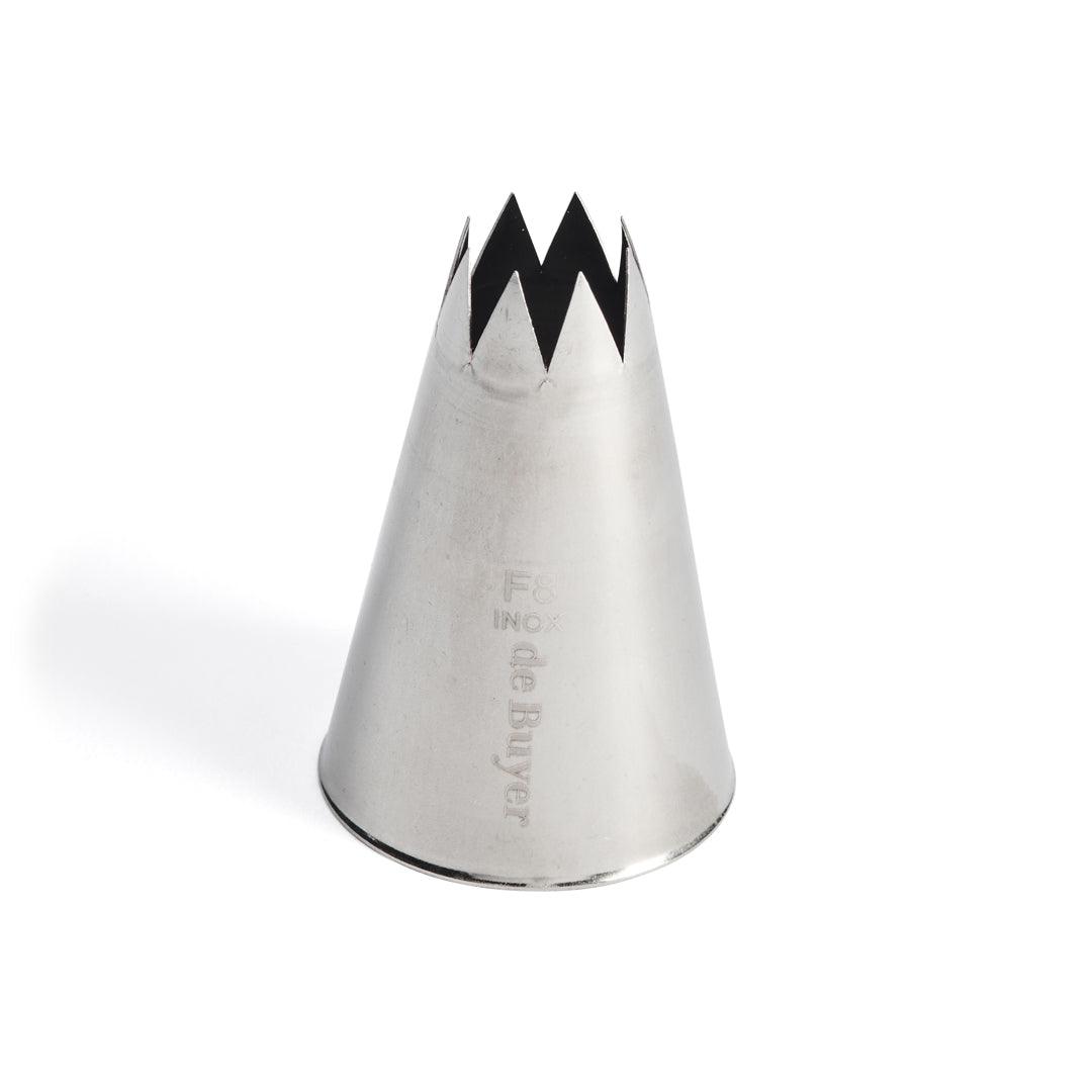 De Buyer Stainless Steel Star Nozzle (F8) - De Buyer UK