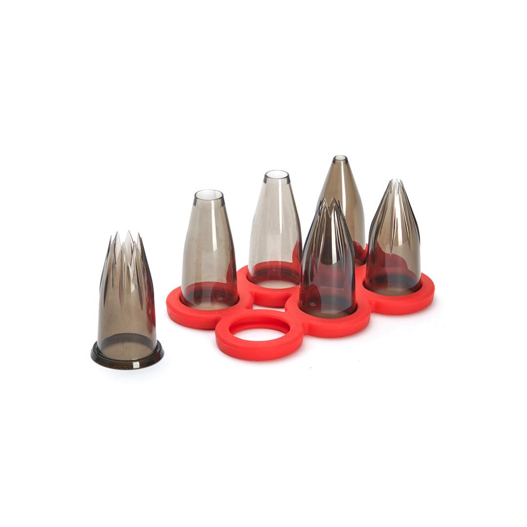 De Buyer Tritan Classic Nozzle Set With Holder - 6 Piece Set - De Buyer UK