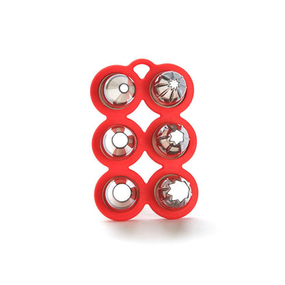 De Buyer Tritan Classic Nozzle Set With Holder - 6 Piece Set - De Buyer UK