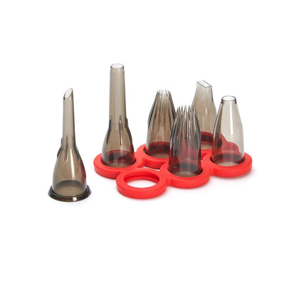 De Buyer Tritan Filling Nozzle Set With Holder - 6 Piece Set - De Buyer UK