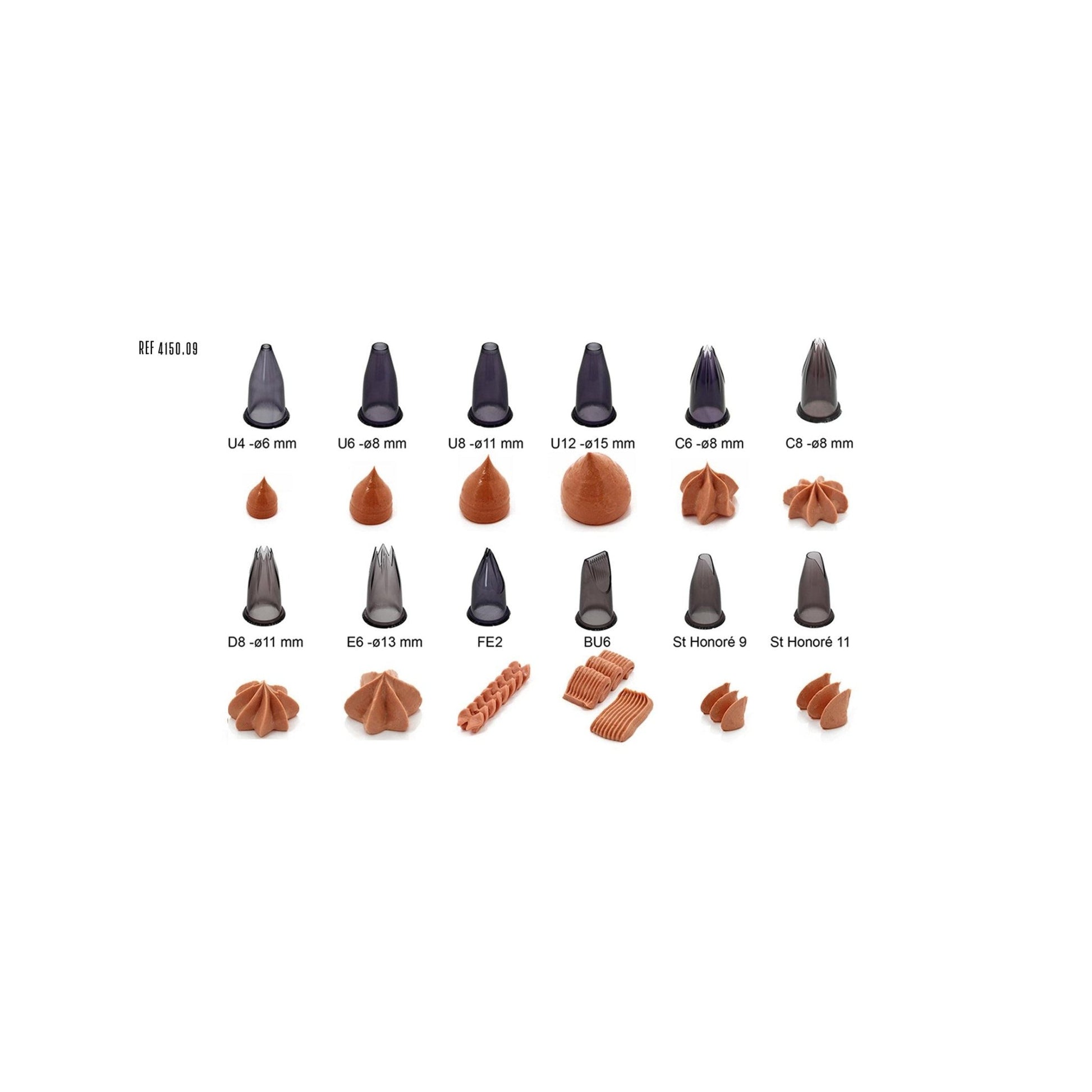 De Buyer Tritan Nozzle Set Catering - 12 Piece Set - De Buyer UK