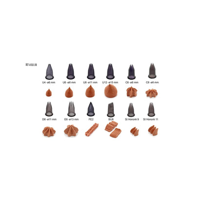 De Buyer Tritan Nozzle Set Catering - 12 Piece Set - De Buyer UK