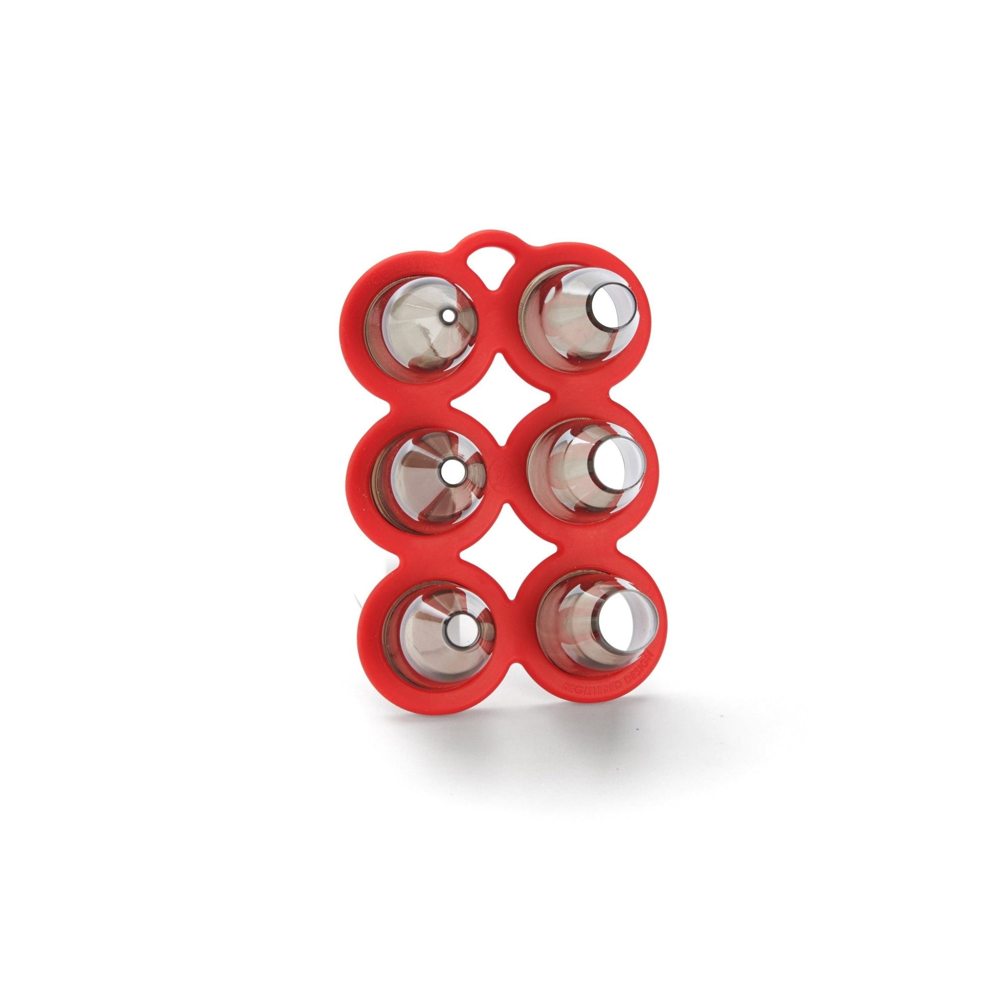 De Buyer Tritan Plain Nozzle Set With Holder - 6 Piece Set - De Buyer UK