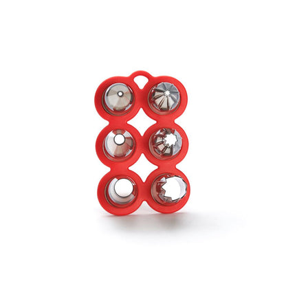 De Buyer Tritan Starter Nozzle Set With Holder - 6 Piece Set - De Buyer UK