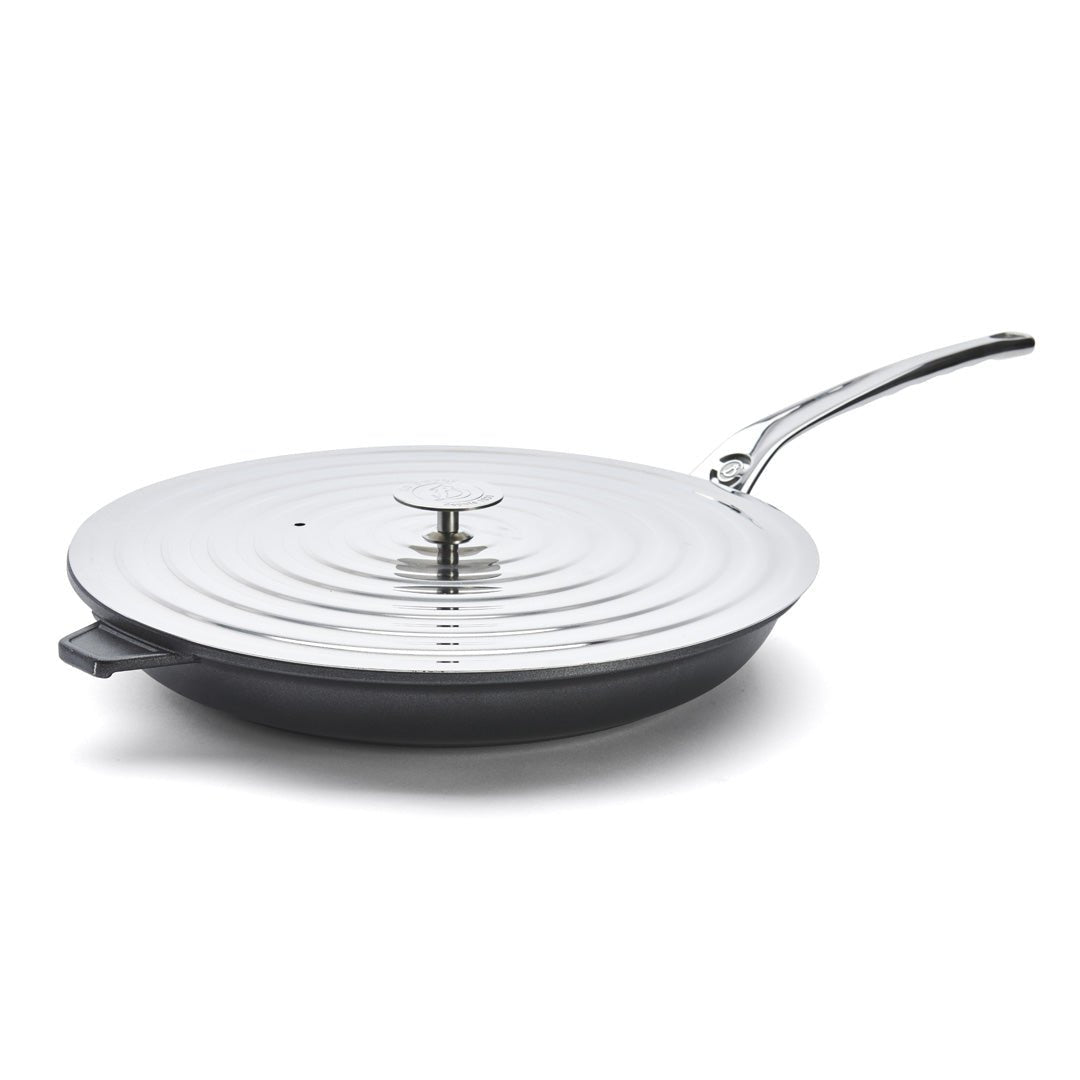 De Buyer Universal 20 - 24cm Stainless Steel Frying Pan Lid - De Buyer UK