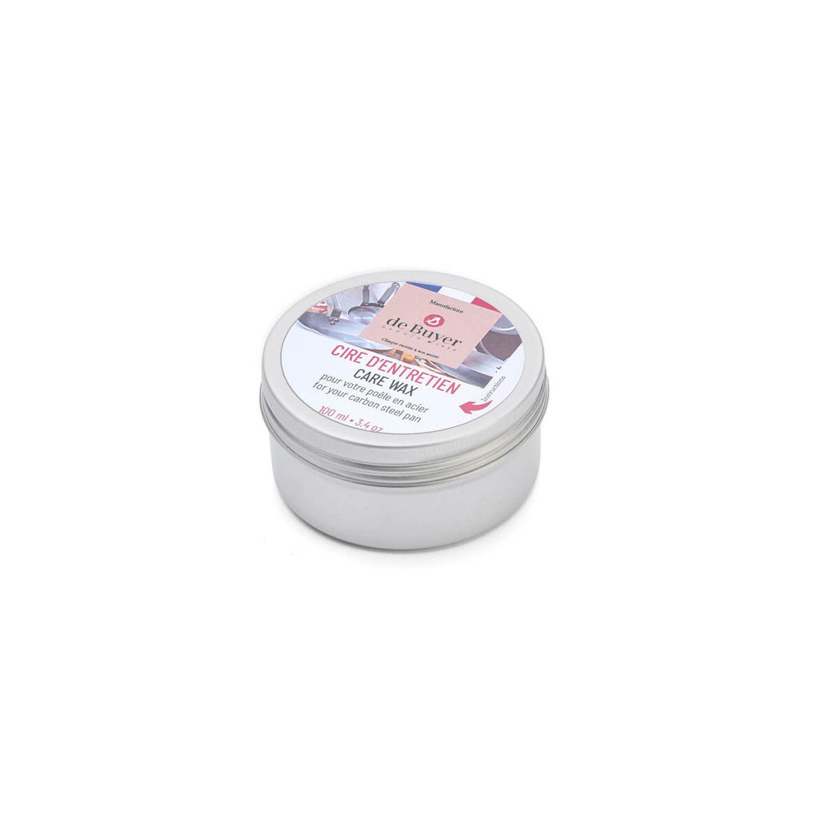 Seasoning Wax For Raw Steel Cookware 100ml - De Buyer UK