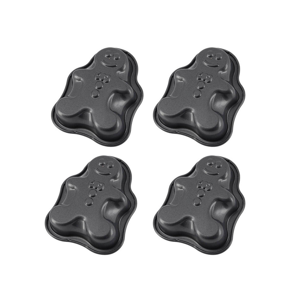 4pc Mini Gingerbread Man Moulds Set