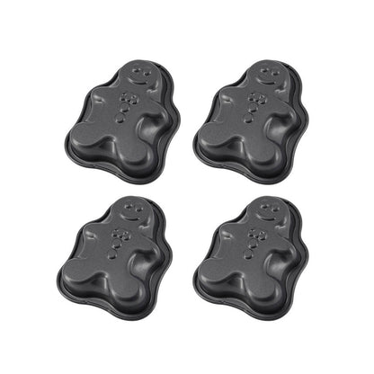 4pc Mini Gingerbread Man Moulds Set